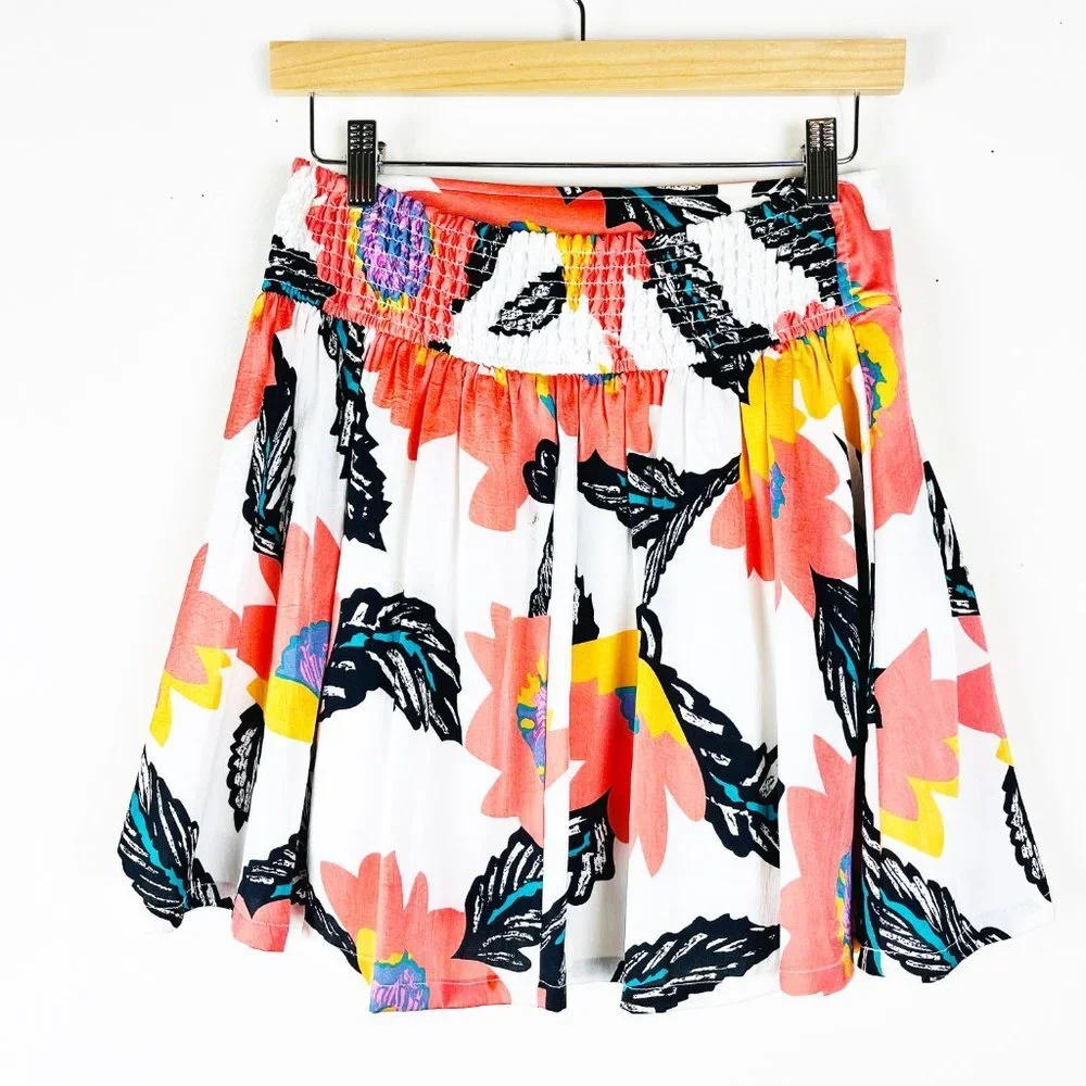 2/$20 Free People Floral Skater Skirt XS